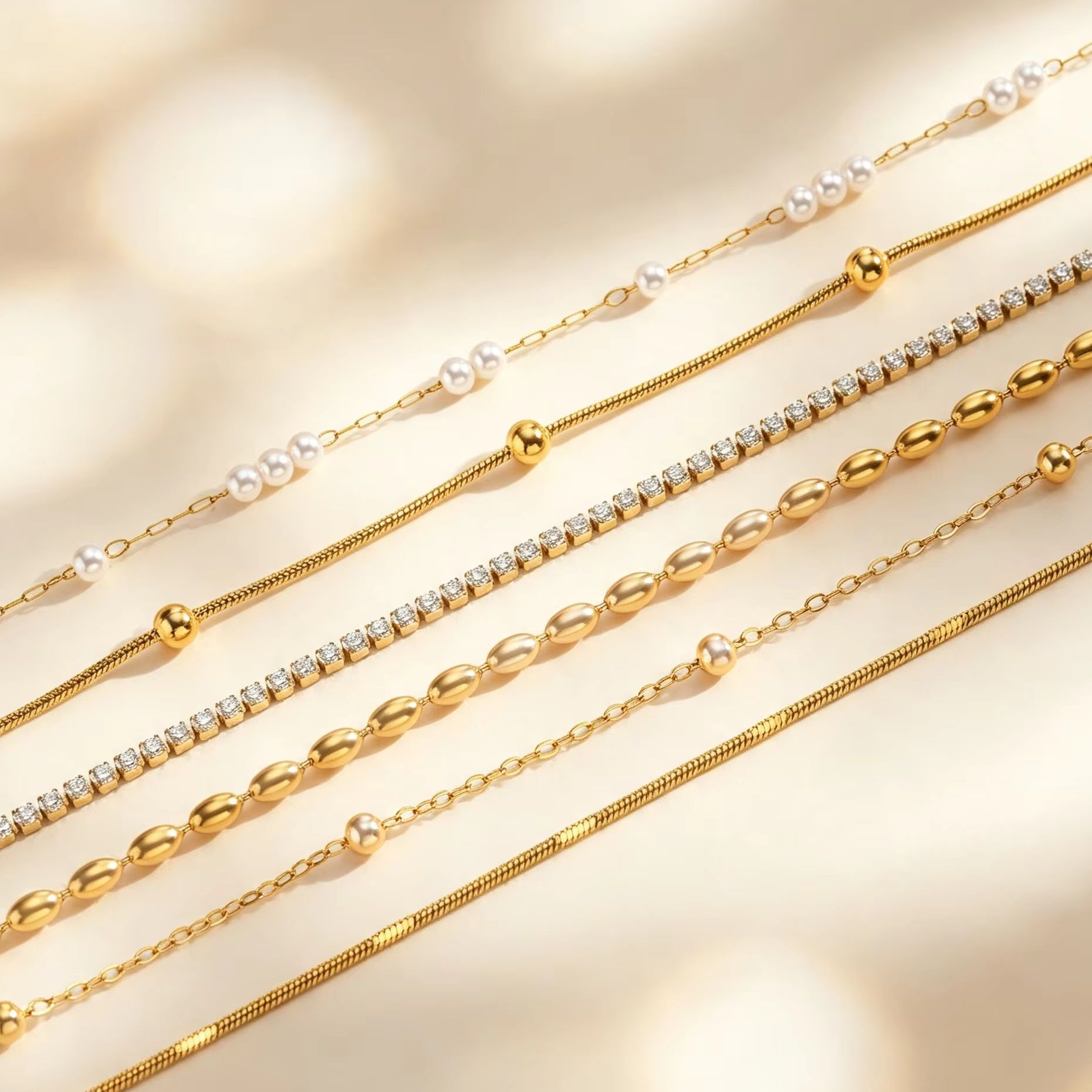 Women's Dainty Snake Chain Ank - Jc Jewelry & Watches ulasan dan harga