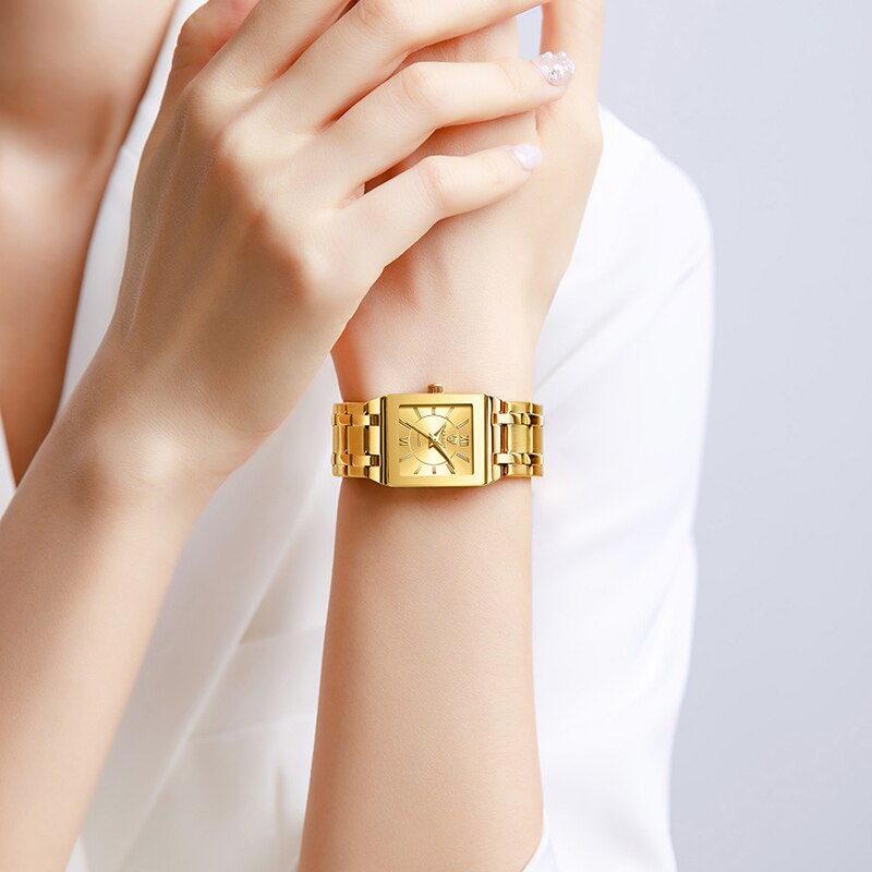 LiEBIG Luxury Golden Quartz Wr - Jewelry Watches Gold ulasan dan harga