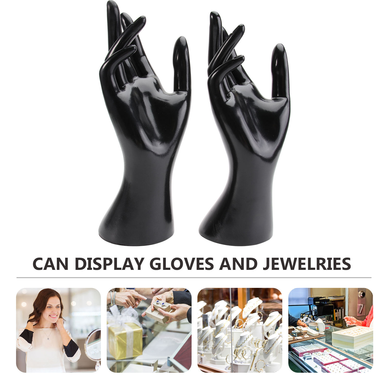 2Pcs Female Mannequin Hand Jew - Jewelry Bracelet Watches ulasan dan harga