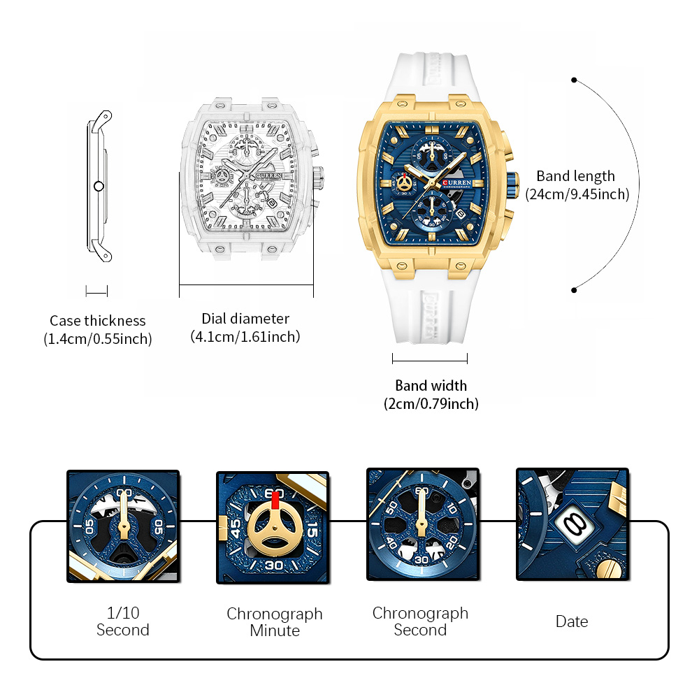 CURREN Luxury Vintage Watch fo - Jewelry Bracelet Watches ulasan dan harga