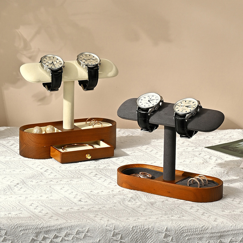 Oirlv Solid Wood Watch Organiz - Jewelry Bracelet Watches ulasan dan harga