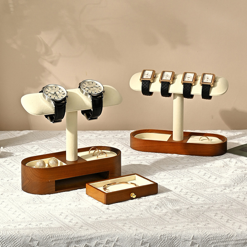 Oirlv Solid Wood Watch Organiz - Jewelry Bracelet Watches ulasan dan harga