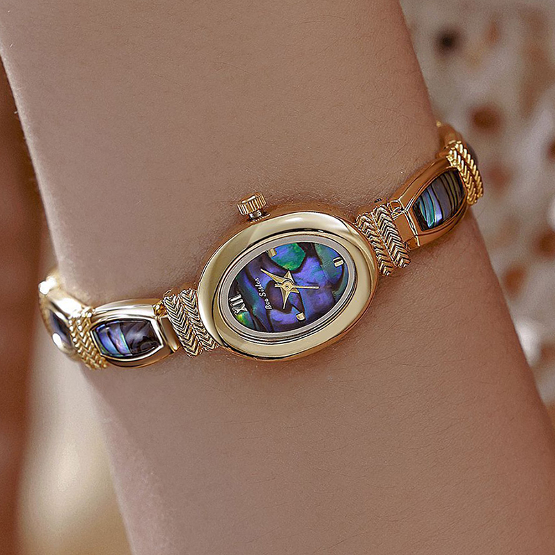 Oval Dial Women Bracelet Watch - Jewelry Watches Gold ulasan dan harga