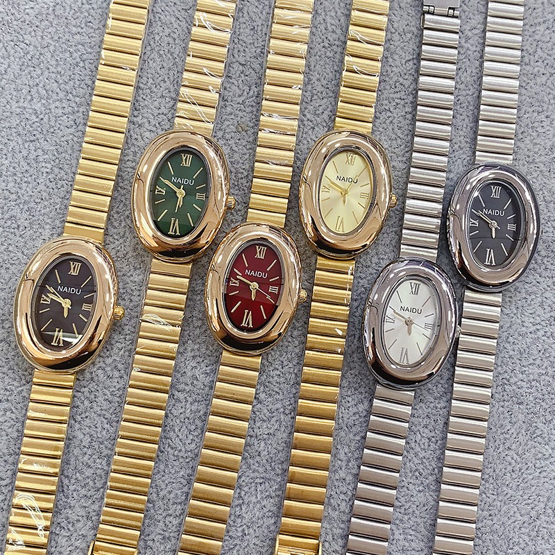 Luxury Brand Gold Oval Women Q - Jewelry Watches Gold ulasan dan harga