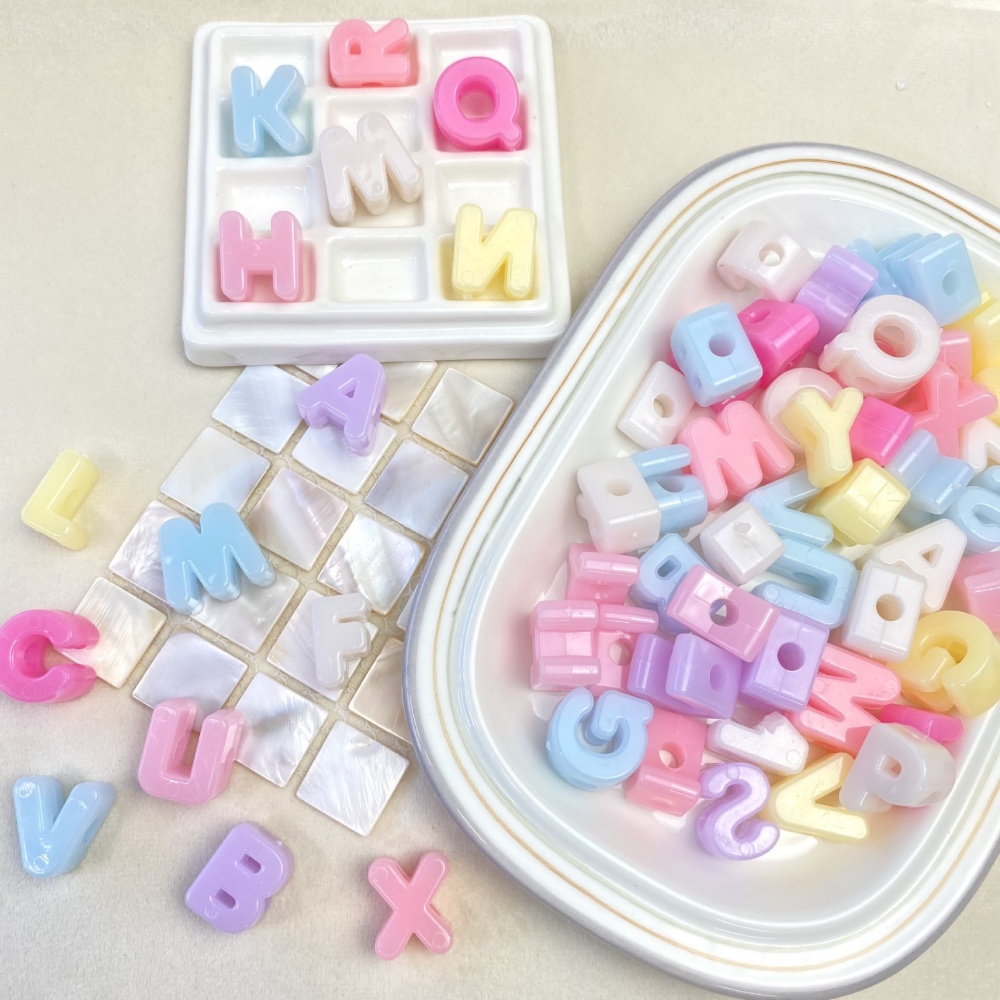 10/50/100PCS 14-20mm Acrylic L - Jewelry Quotes ulasan dan harga