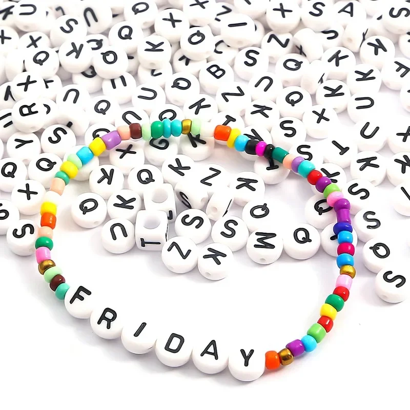 100-500PCS Acrylic A-Z 26 Lett - Jewelry Quotes ulasan dan harga