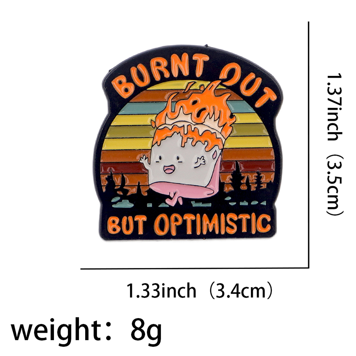 Fire Badges Enamel Pin Brooche - Jewelry Quotes ulasan dan harga