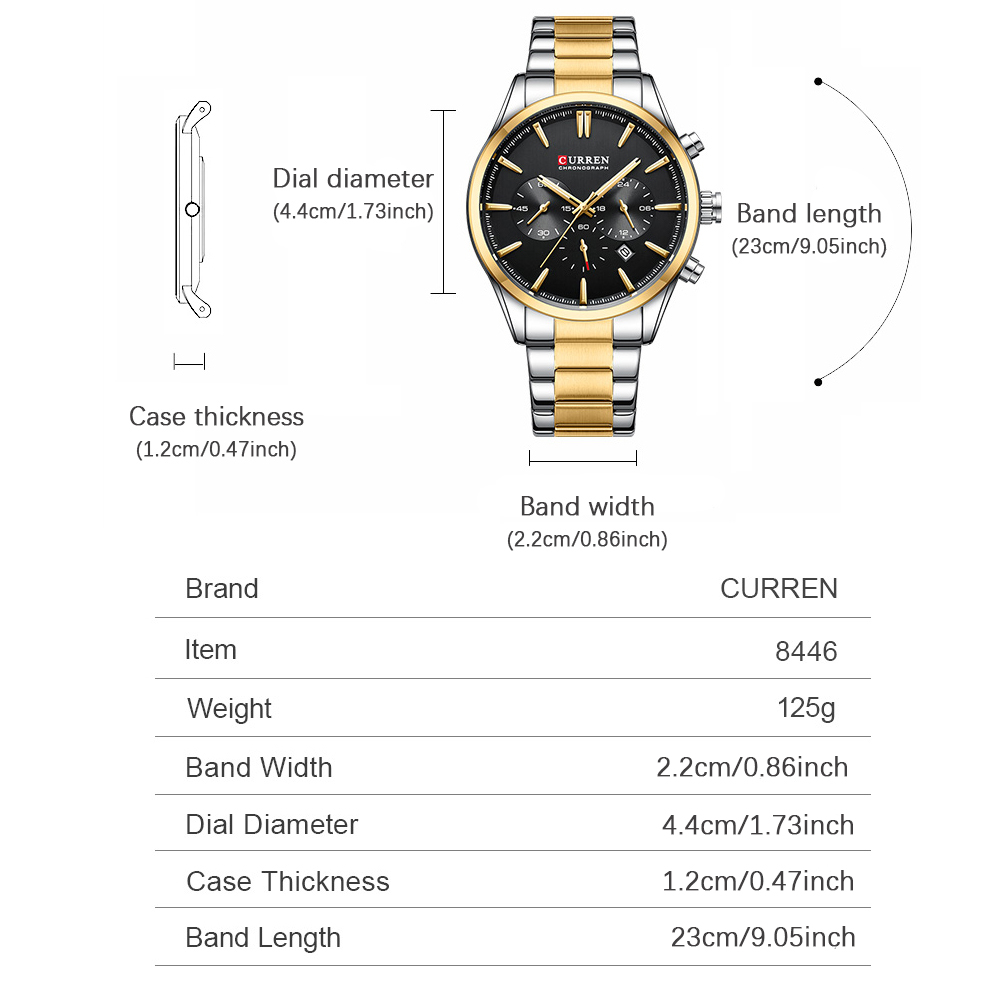 CURREN Casual Quartz Chrono Sp - Jewellery Watch ulasan dan harga
