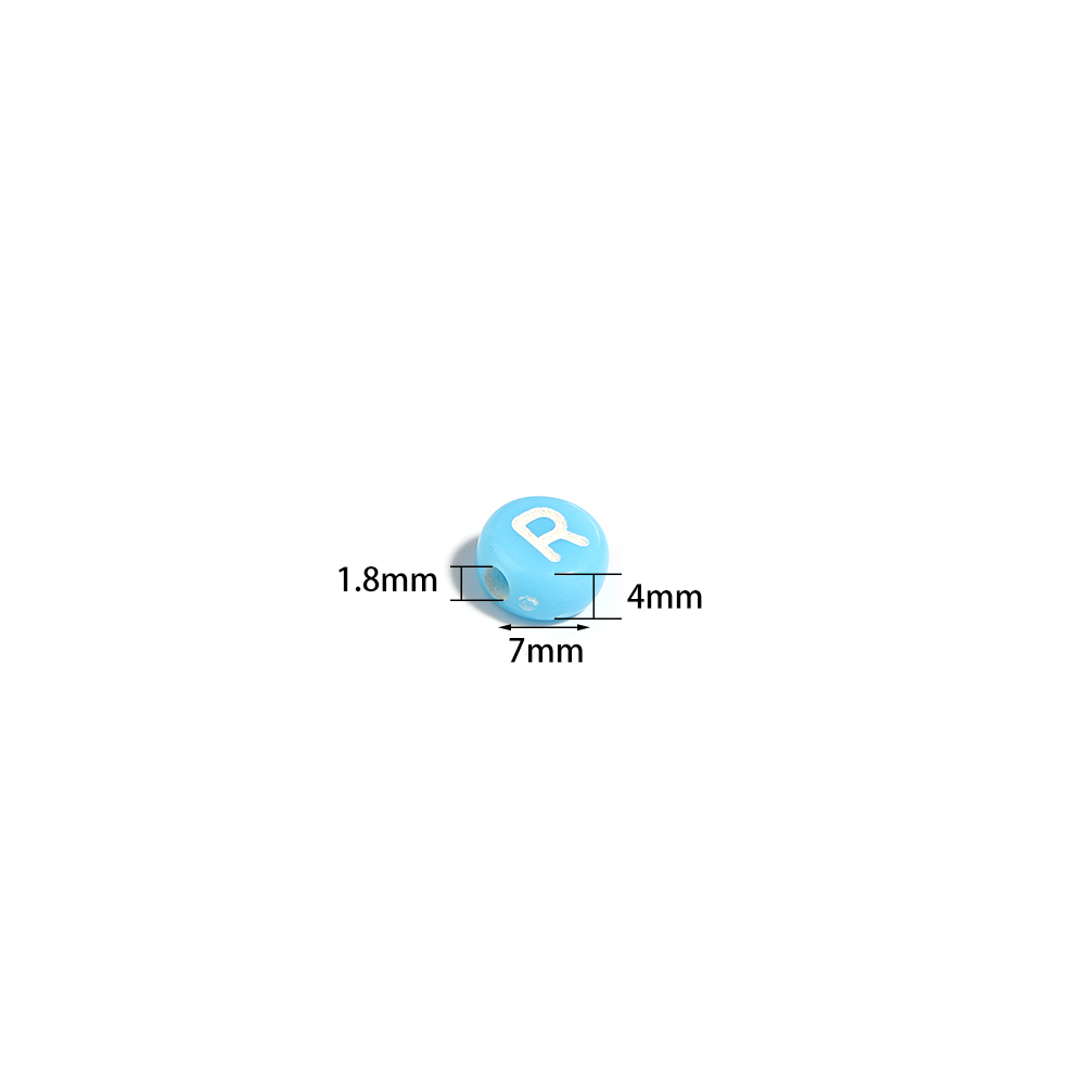 100pcs 7mm Acrylic Mixed Lette - Jewelry Quotes ulasan dan harga