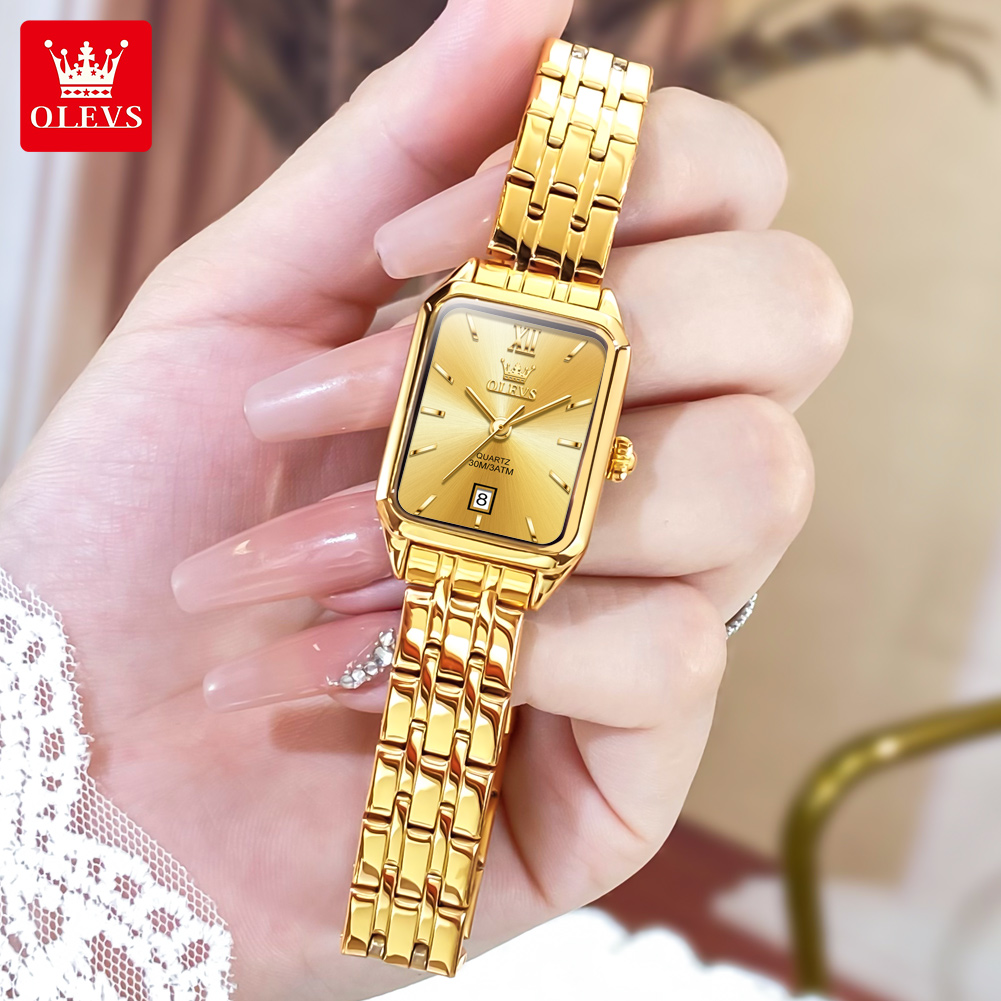 OLEVS Luxury Top Brand Women's - Jewelry Watches Gold ulasan dan harga