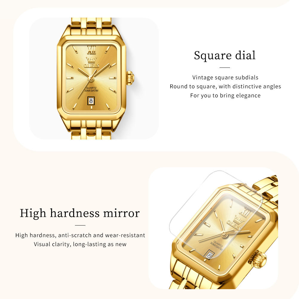OLEVS Luxury Top Brand Women's - Jewelry Watches Gold ulasan dan harga