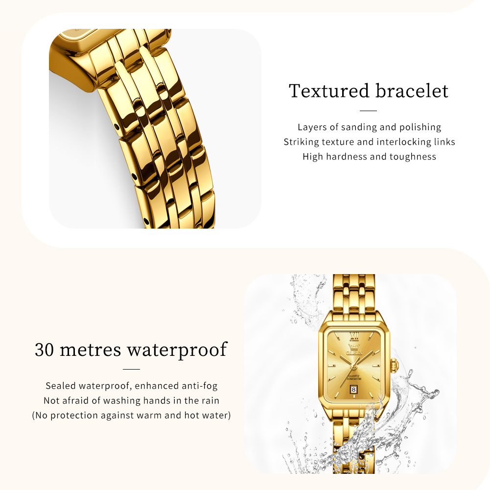 OLEVS Luxury Top Brand Women's - Jewelry Watches Gold ulasan dan harga