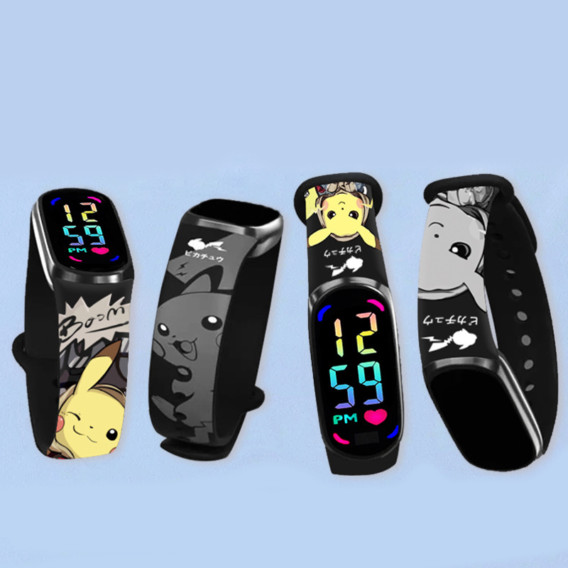Pikachu Kids LED Watch Waterpr - Jewelry Bracelet Watches ulasan dan harga