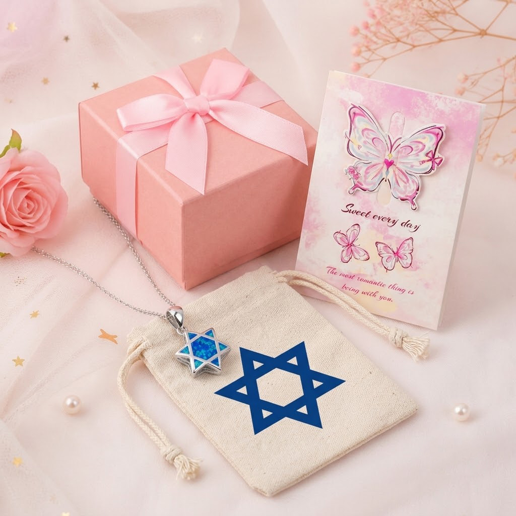 Star of David Opal Pendant Nec - Jewelry & Watches Vitopoulos ulasan dan harga