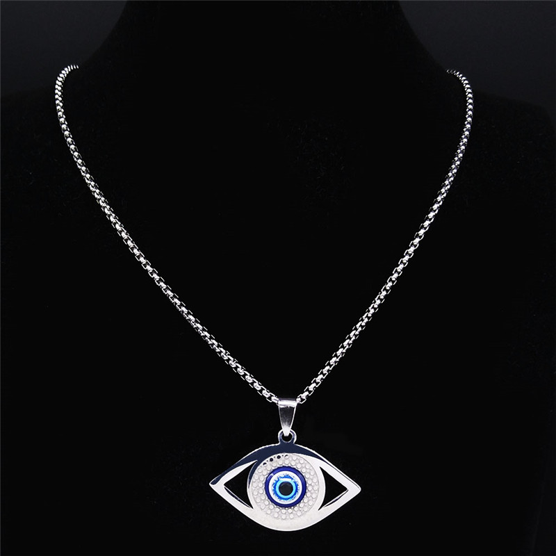 Islam Hamsa Evil Blue Eye Neck - Jewelry & Watches Vitopoulos ulasan dan harga