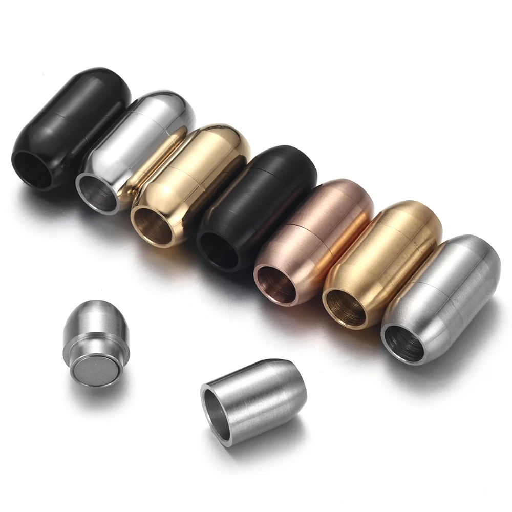 Stainless Steel 3mm-8mm Round  - Leather Bracelet ulasan dan harga